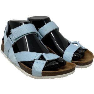 Design Lab Wialla Sandals Adjustable Fabric Straps Light Blue Size Size 7.5